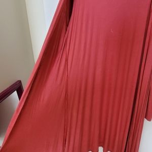 XL ROSE COLOR Maxi Duster cardigan